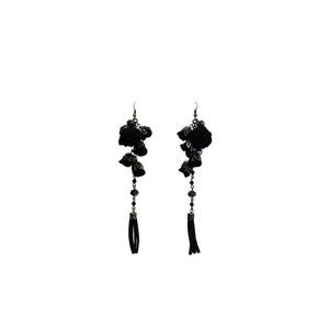 POPPY EARRINGS BOUDOIR BLACK